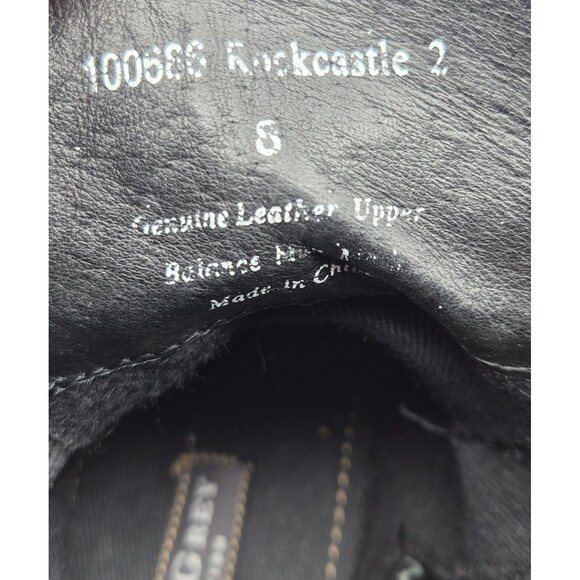 Aston Grey Collection Rockcastle 2 Black Leather Lace Up Zip Boots Mens 8 US main image 9